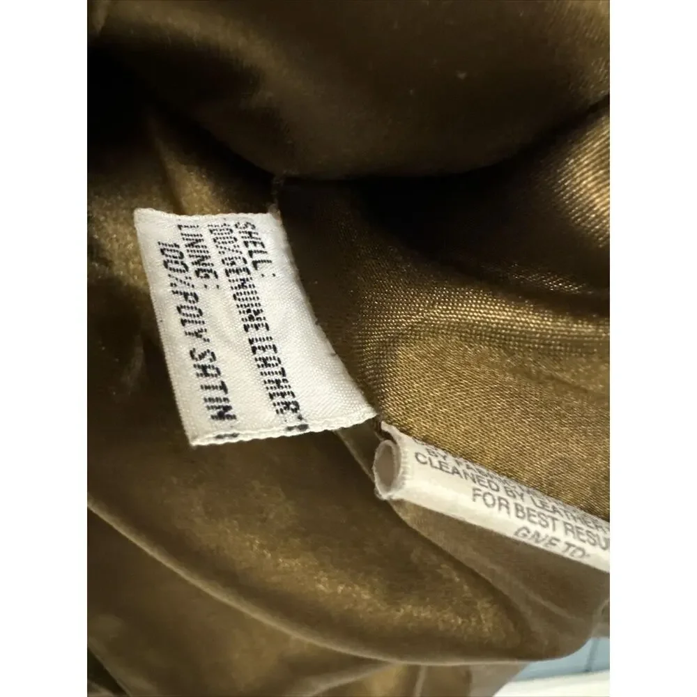 Vakko Jacket Size Large Leather Women's Brown Blazer Style Jacket - Picture 6 of 7